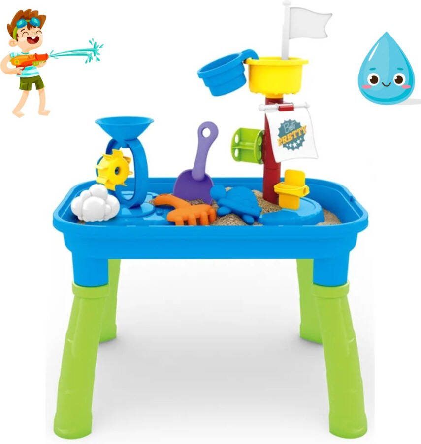 CRYTIVE Watertafel Kinder Zand & Watertafel Voor Kinderen Voordeelpakket Inclusief Accessoires Waterspeelgoed