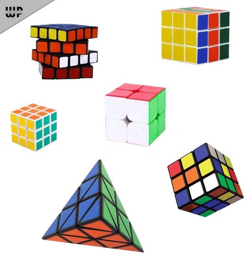 Wonderprice Moyu Speed Cube Kubus Pakket 6 stuks vakantie plezier pakket 2x2 3x3 4x4 cube ball magic cube smart cube kubus – Magic Puzzel Kubus – Educatief Speelgoed – Smartgames voor Kinderen en Volwassenen – Breinbrekers
