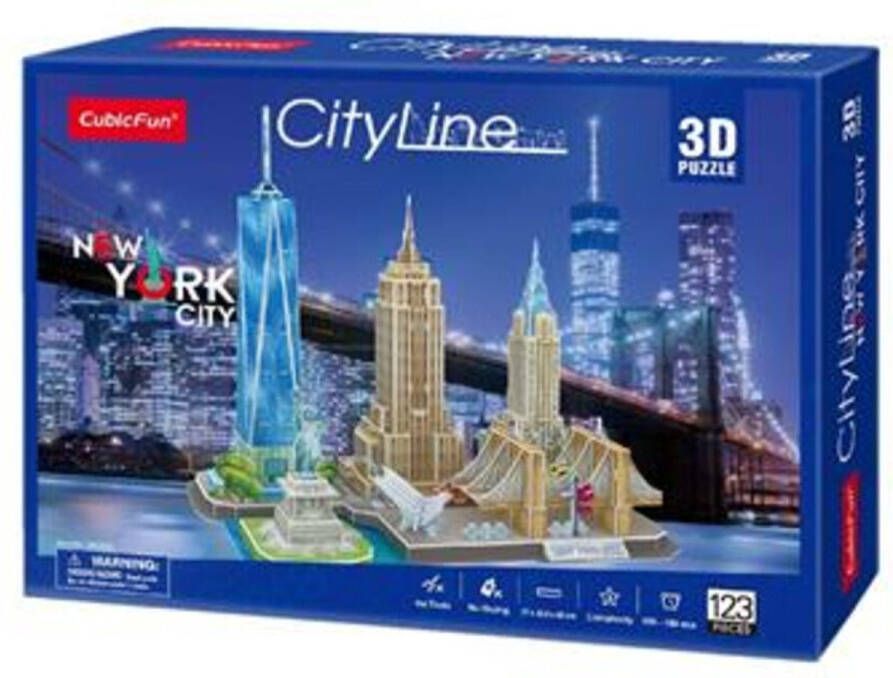 Cubic Fun 3D Puzzel City Line New York City 1 stuk