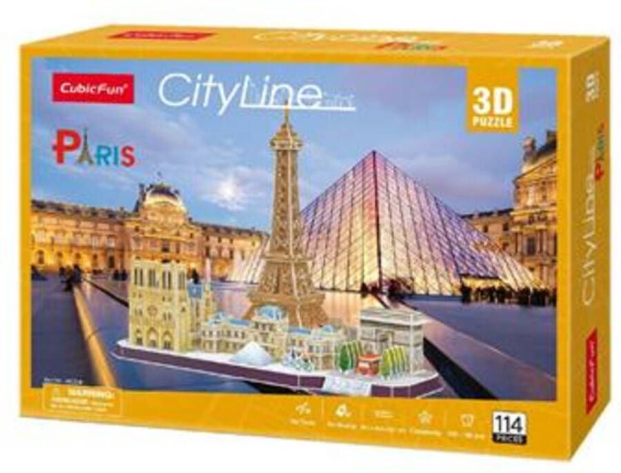 Cubic Fun 3D Puzzel City Line Parijs 1 stuk