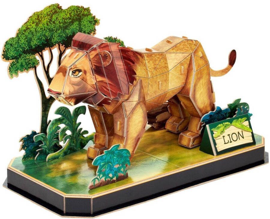 Cubic Fun 3D Puzzel Leeuw 40 Stukjes