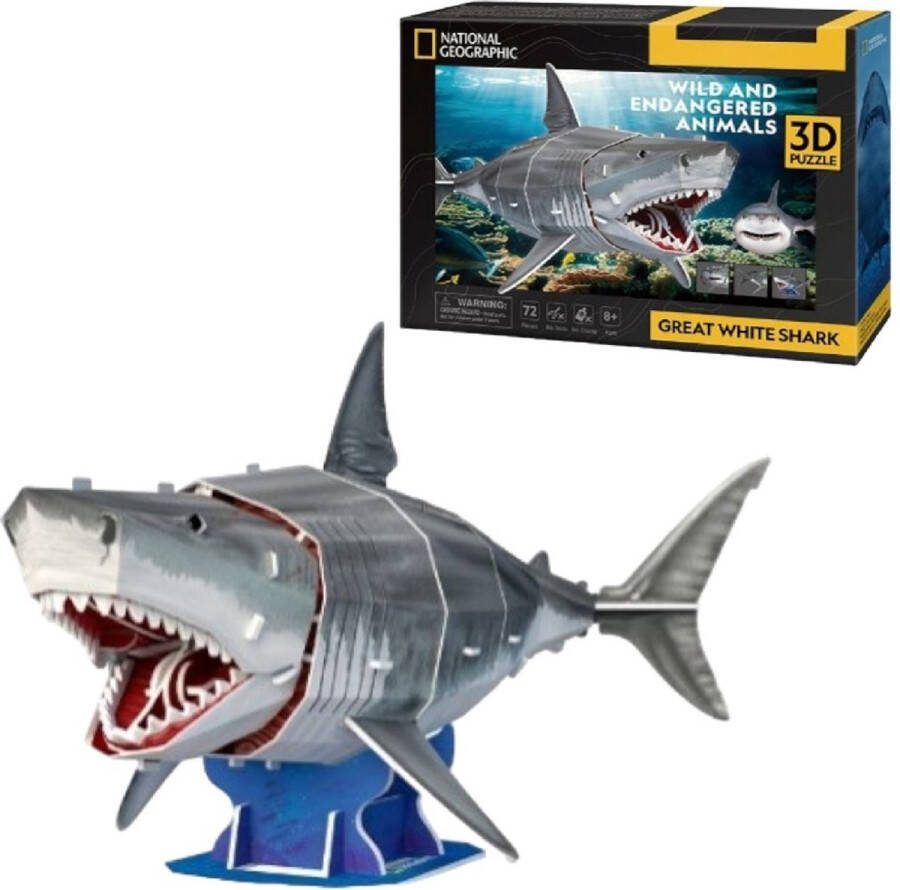 Cubic Fun 3d Puzzel NG Witte Haai
