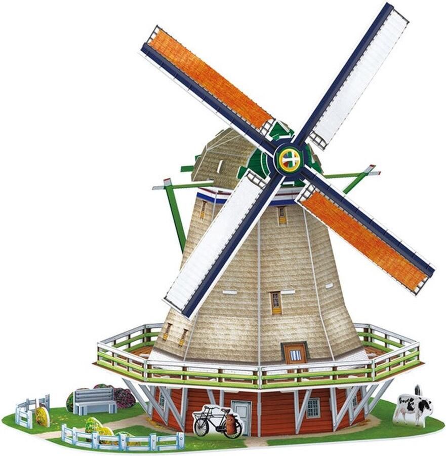 Cubic Fun 3D Puzzel Hollandse Windmolen 61 Stukjes