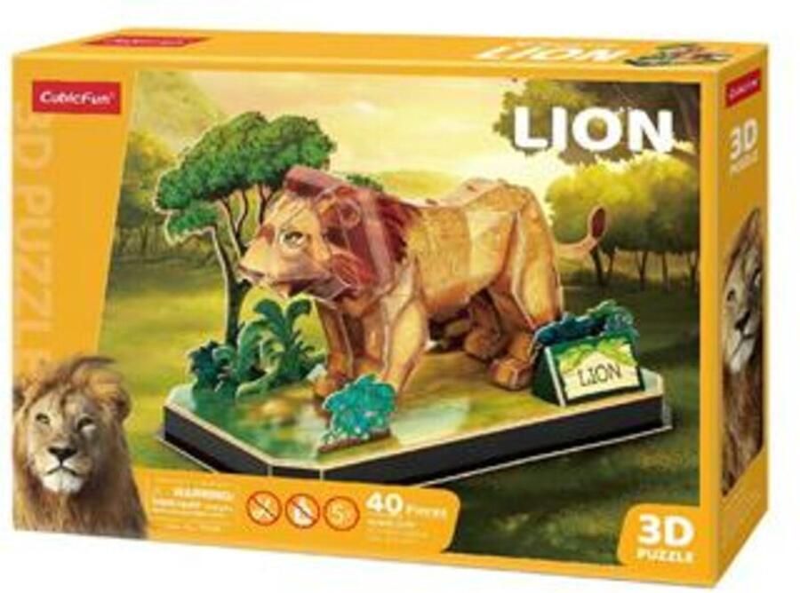 Cubic Fun 3D Puzzel Leeuw