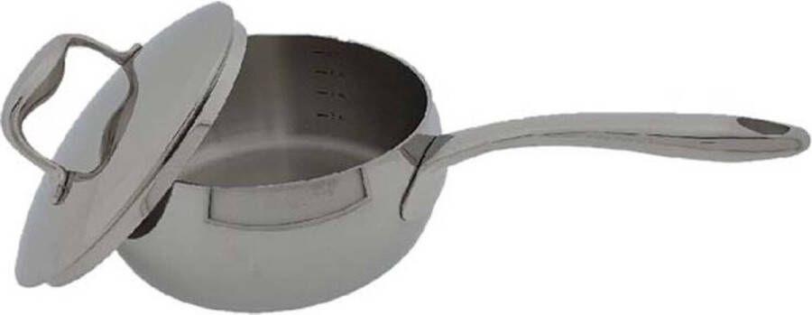 Migros Cucina & Tavola Migros Rvs Steelpan met deksel 2L