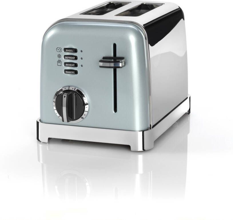 Cuisinart 2 Slice Toaster Broodrooster CPT160GE Ontdooifunctie Bagel functie 6 standen Pistachio Green