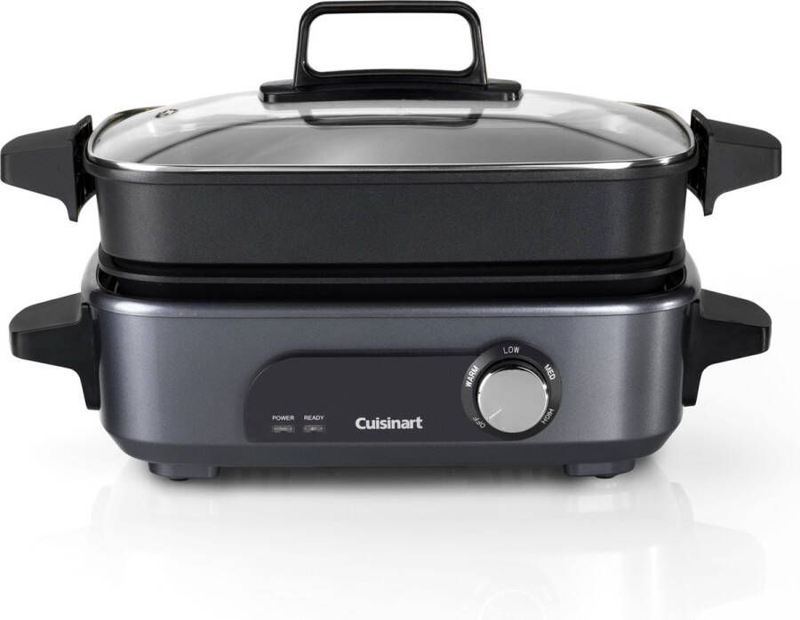 Cuisinart Cooking 3-in-1 Multicoocker GRMC3E Grillen Stomen Sudderen Koken Instellingen tussen 90˚C en 220˚C Anti-aanbaklaag 1 tot 4 personen 1.2 Liter