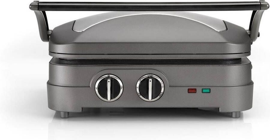 Cuisinart Griddler Elite Grill Contactgrill GR47E PFAS Vrij Grillen Barbeque Panini Afwasbare platen Tot 240 °C