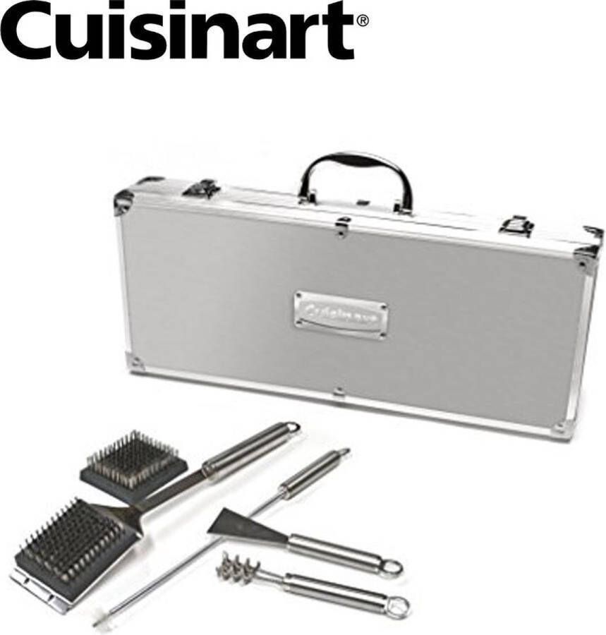 Cuisinart Speciale 8-delige Reinigingsset Inclusief Koffer in Geborsteld Aluminium 1 Stuk