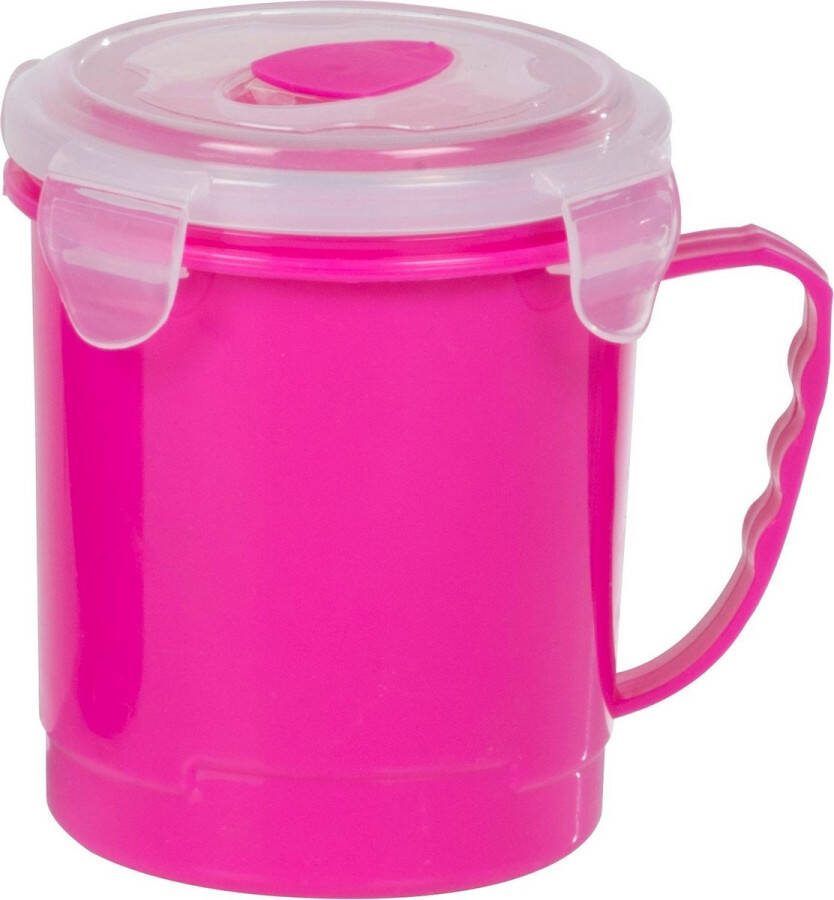 Cuisine Elegance Soepbeker 600 Ml Polypropeen Roze 2-delig