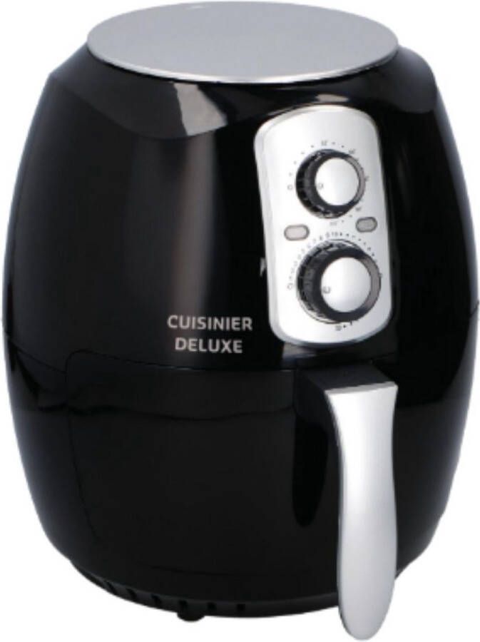 Cuisinier Deluxe Airfryer 3.6L 80 tot 200 °C Timer tot 60 Min 1400W