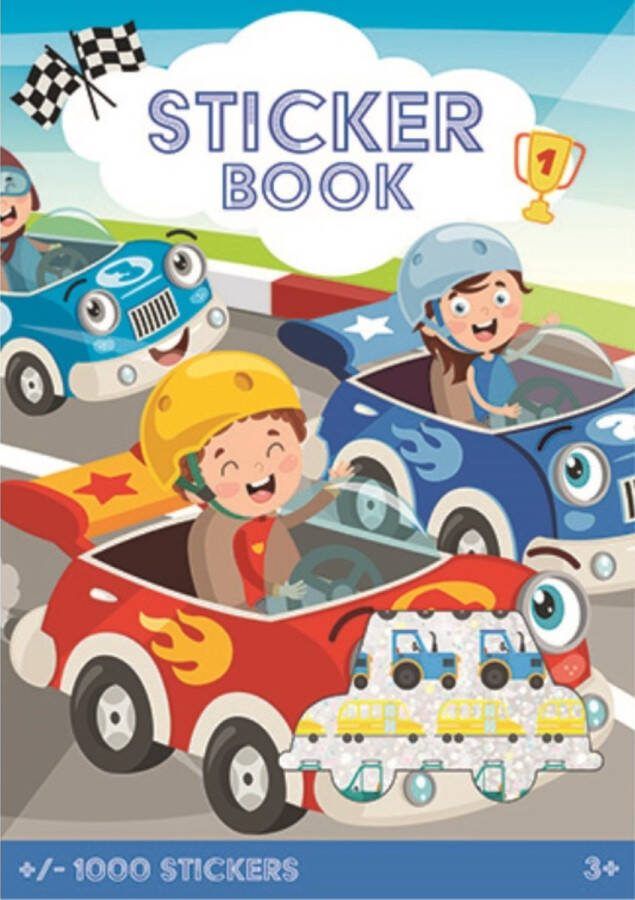 CULORE Stickerboek Auto's Rally 1000+ stickers