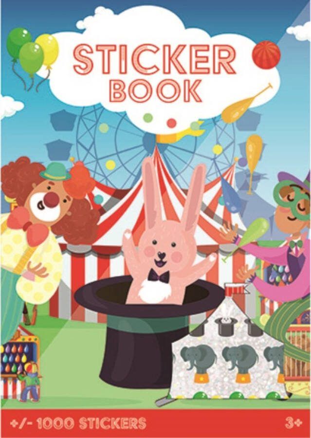 CULORE Stickerboek Circus Clown 1000+ stickers