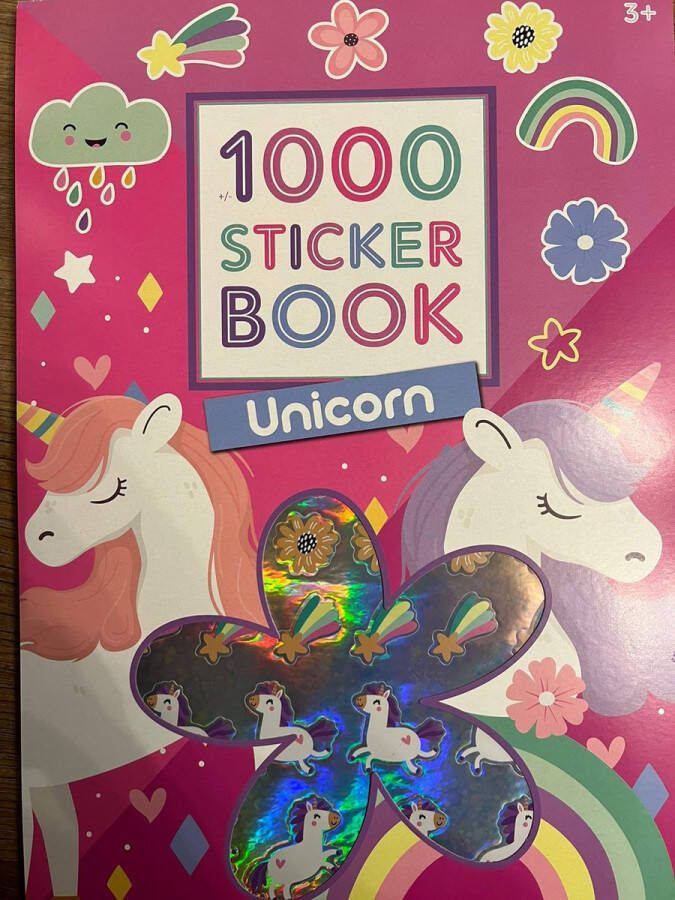 CULORE StickerBoek unicorn 1000 stuks unicorn stickerboek vol met unicorn stickers