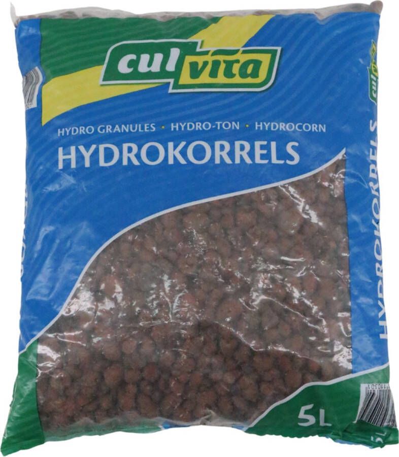 Culvita Hydrokorrels 5 liter zak Grof 8-16 mm potgrond Goed voor drainage voorkomt wortelrot