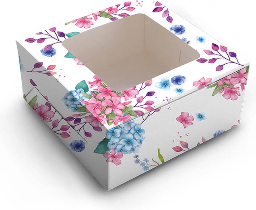 Cupcakedozen.nl Bloesem taartdoos 305 x 305 x 127 mm (10 stuks)