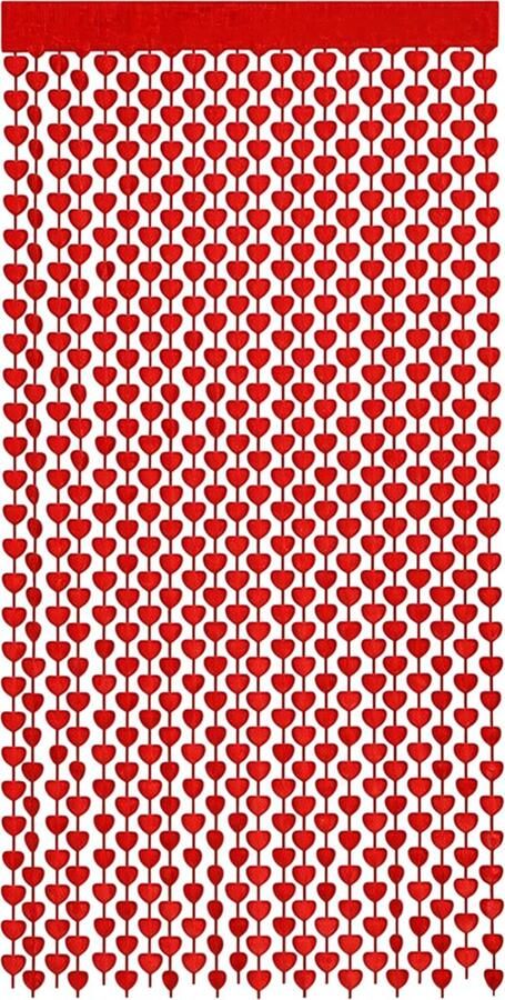 Cupitoys Valentijn decoratie Hartjes gordijn
