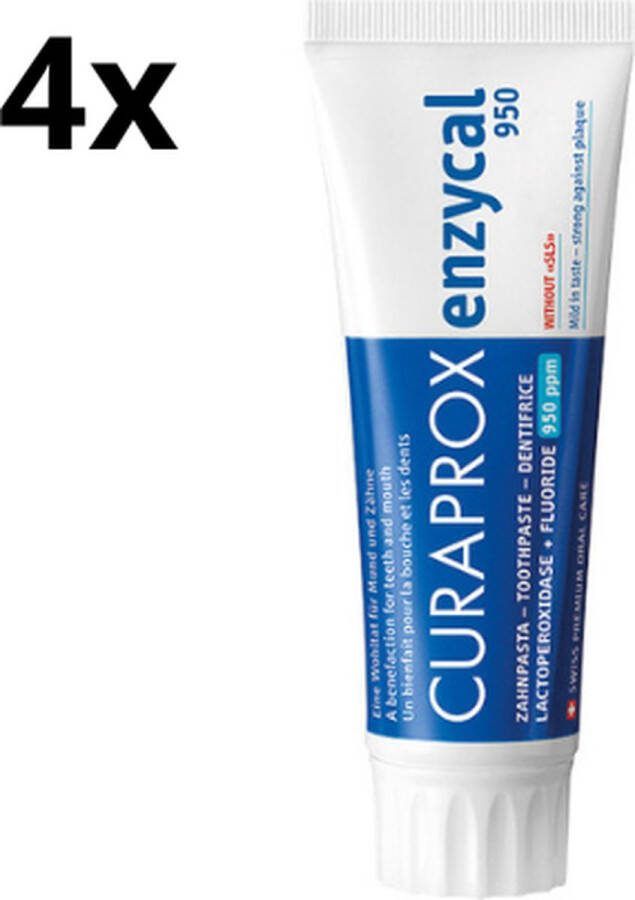 Curaprox 4x Enzycal 950 Tandpasta Voordeelverpakking