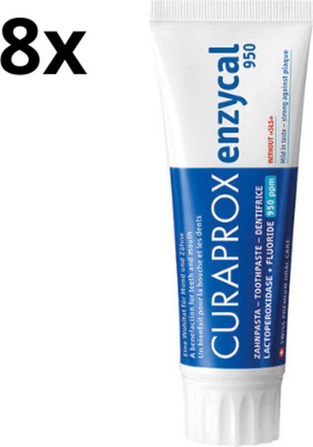 Curaprox 8x Enzycal 950 Tandpasta Voordeelverpakking