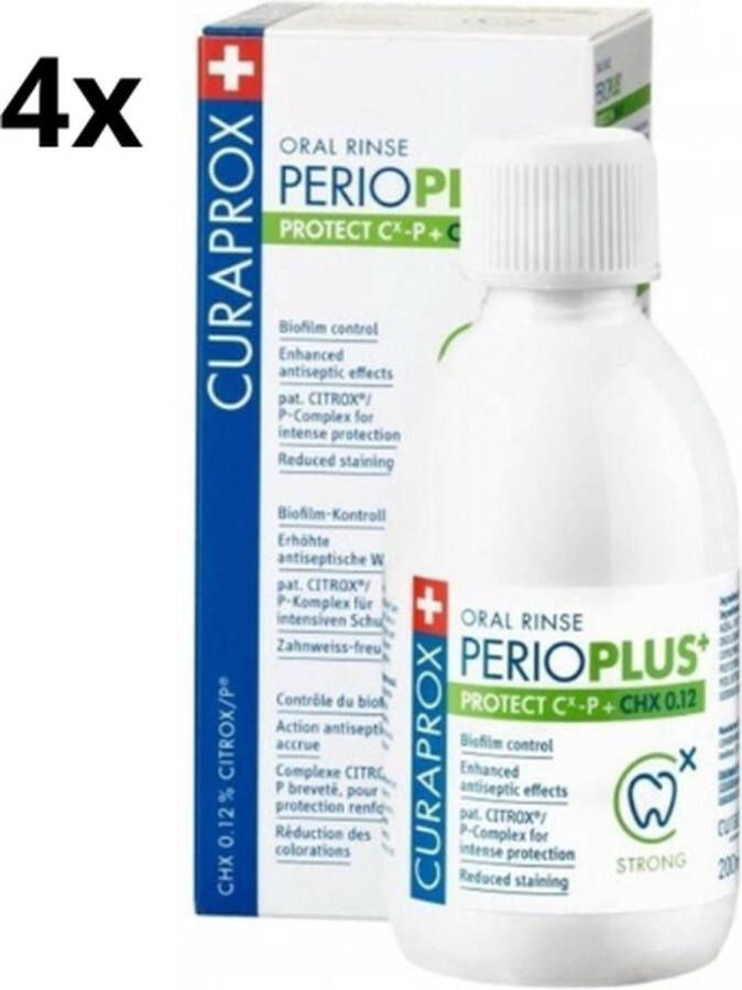 Curaprox Perio Plus Protect CHX 0.12 Mondspoeling 4 x 200 ml Voordeelverpakking