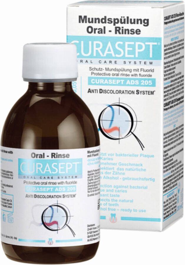 Curasept 2x Mondspoeling 0 05% CHX 200 ml