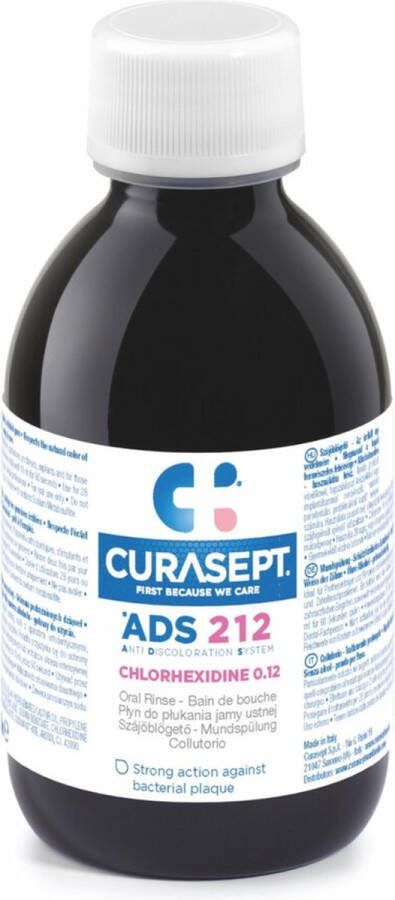 Curasept 3x Mondspoeling 0 12% CHX 200 ml
