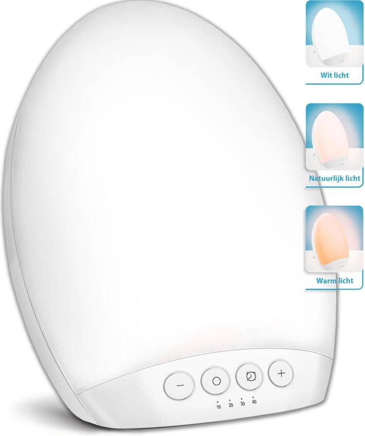 Curify Daglichtlamp Lichttherapielamp Incl. Timerfunctie + Gratis E-Book Bureaulamp voor Hobby en Werk SAD Zonlicht Lamp