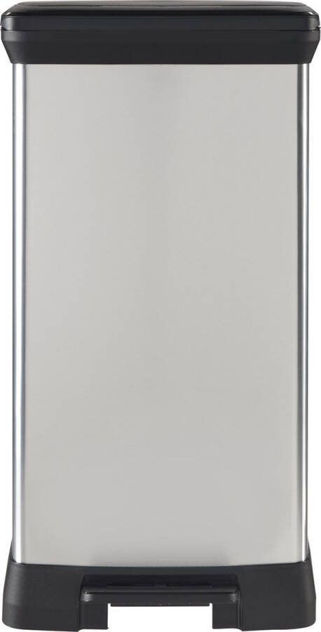 Curver Decobin Prullenbak 50l 2 Stuks Metallic