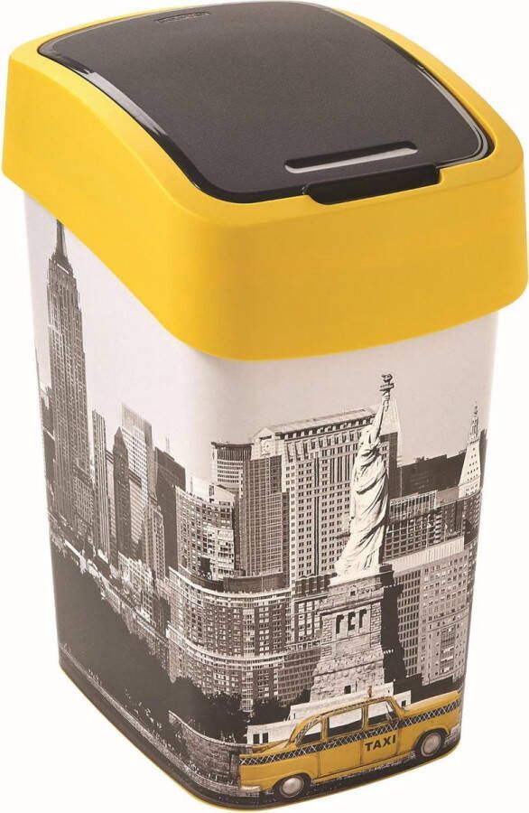 Curver Flip Bin -Prullenbak van 25 L -Foto van New York