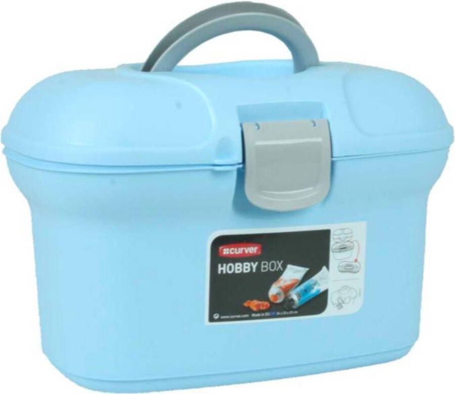 Curver Hobbybox + Tray 18 Liter Blauw