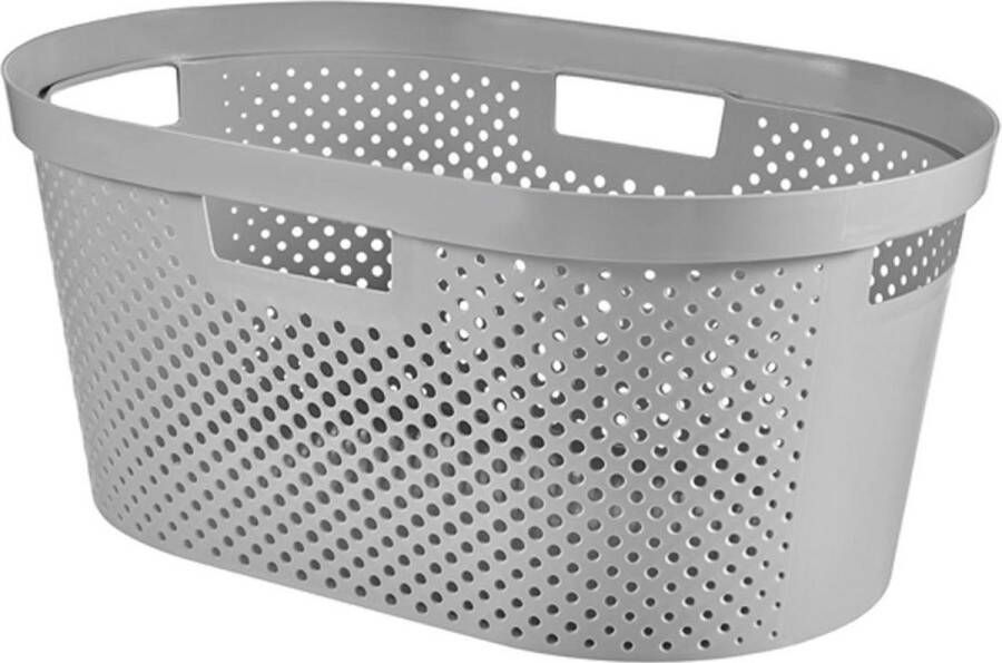 Curver Infinity Dots wasmand 39 l zilver