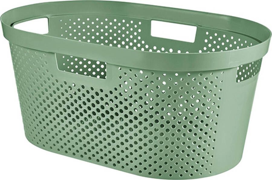 Curver Infinity Recycled Dots Wasmand 40L Groen