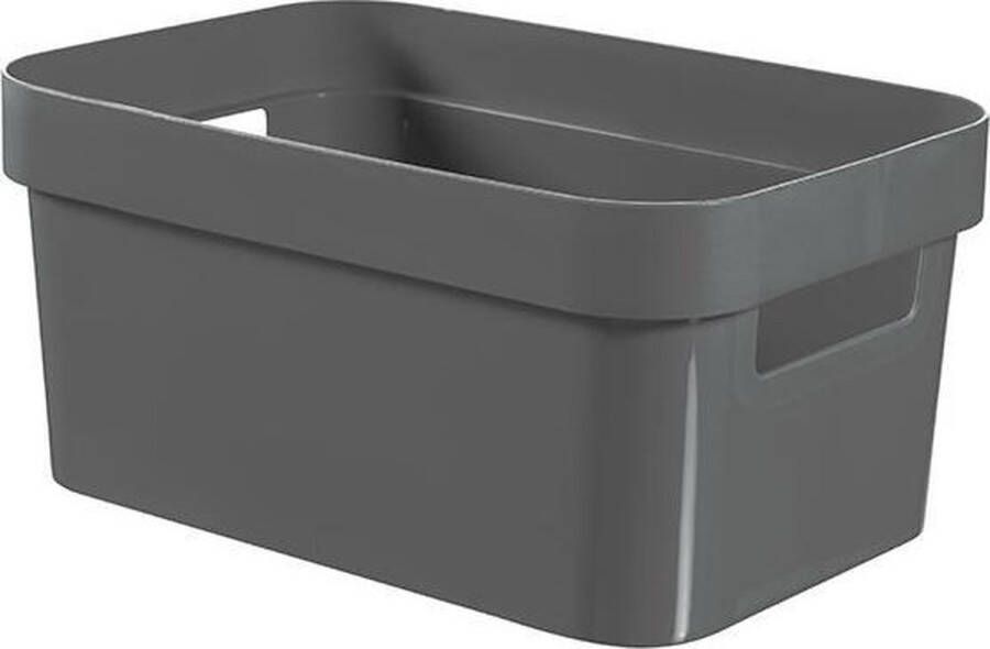 Curver Infinity-Recycled Opbergbox 4.5L Grijs 26x17 5xh12 3cm