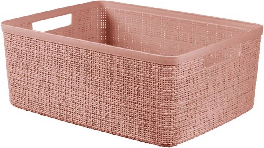 Curver Jute opbergmand M 12 liter rose dawn