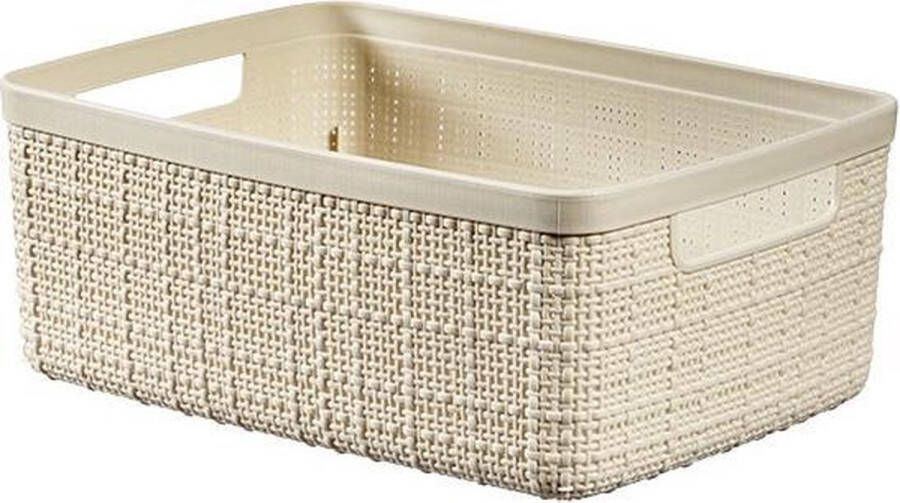 Curver jute mandje S 5 liter offwhite Stijlvolle opbergoplossing voor een georganiseerd interieur