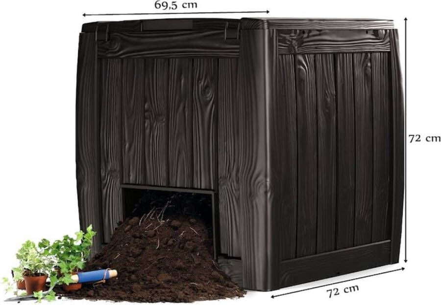 Curver OUTDOOR☷ Composter met 340L basis zeer eenvoudige montage DECO COMPOSTER