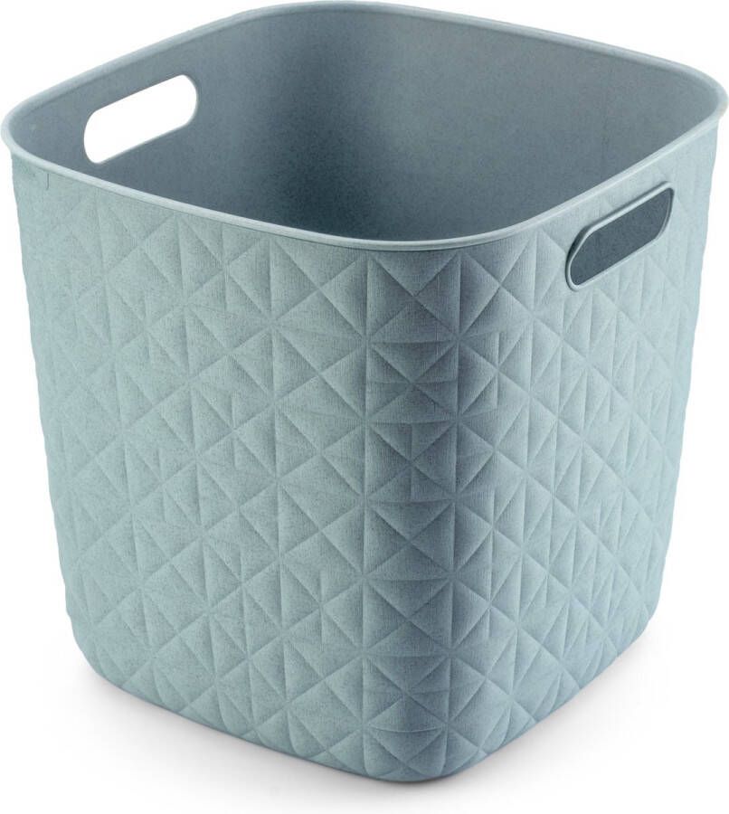 Curver Softex opbergmand Cube 15 liter blauw-groen