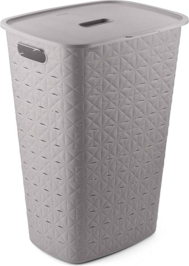 Curver Softex wasbox met deksel 56 liter taupe