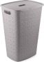 Curver Softex wasbox met deksel 56 liter taupe - Thumbnail 1