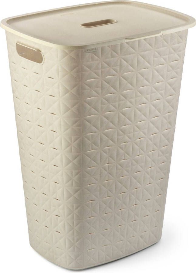 Curver Softex wasbox met deksel 56 liter krijtwit