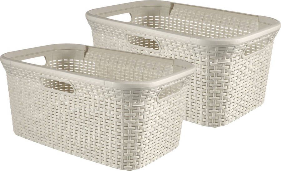Curver Style Wasmand 45l 2 Stuks Wit