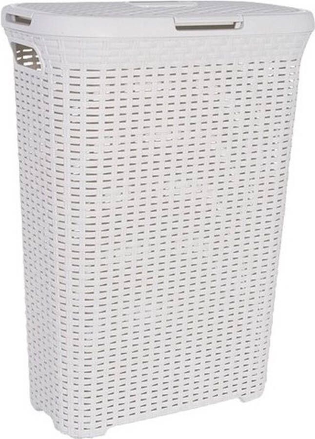 Curver Style Wasmand met deksel 40 l Vintage Gebroken wit