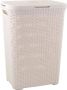 Curver Style Wasmand met deksel 40 l Vintage Gebroken wit - Thumbnail 1