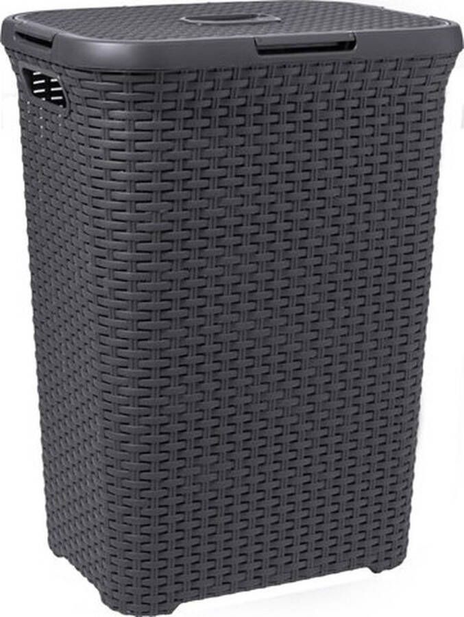Curver Style wasmand 60L antraciet 45x34x61 5 cm Leen Bakker - Foto 2