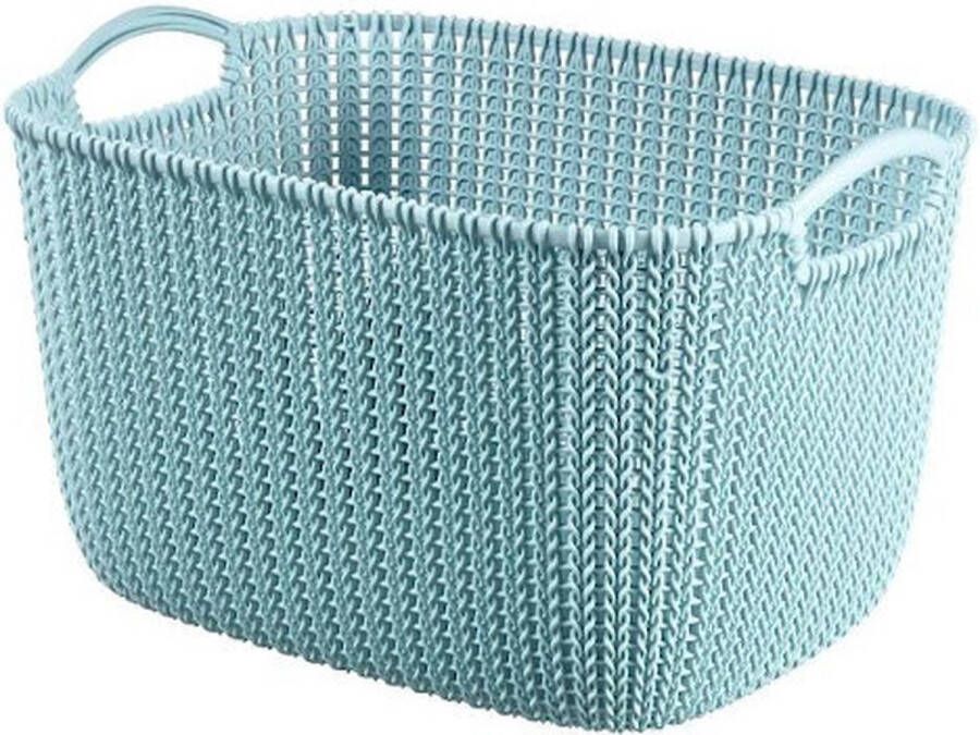 Curver Knit Mand Misty Blue 19L