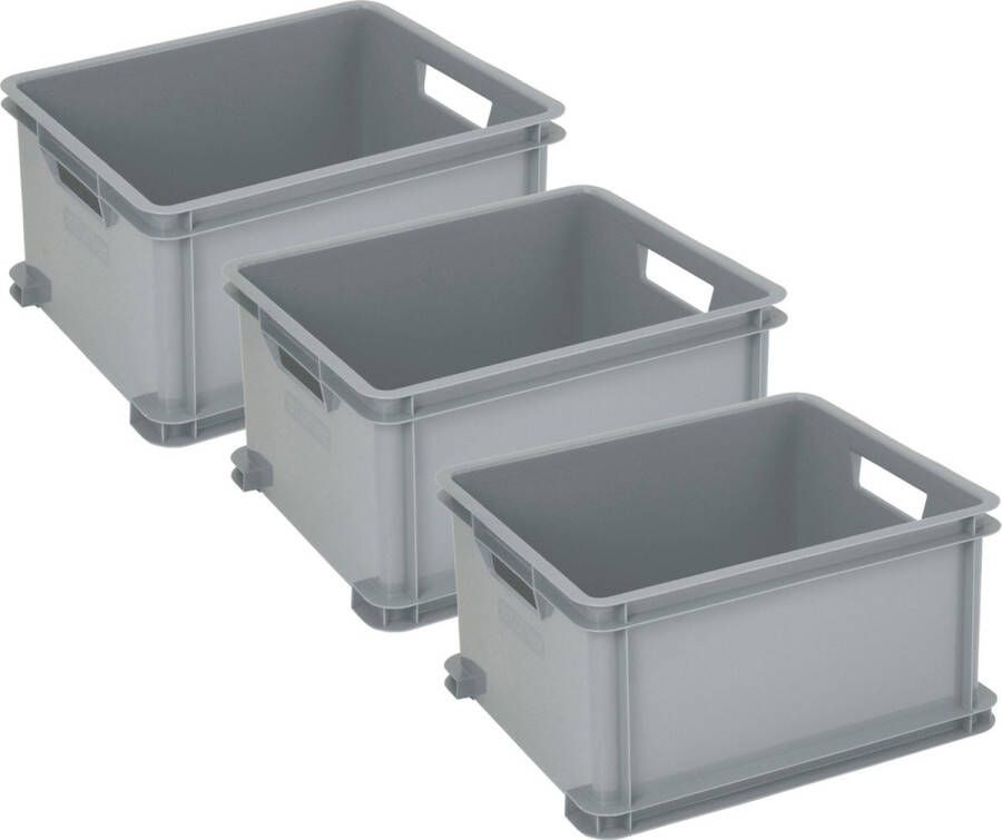 Curver Unibox Classic Opbergbox L 3x30l 43x35x23 5cm Grijs