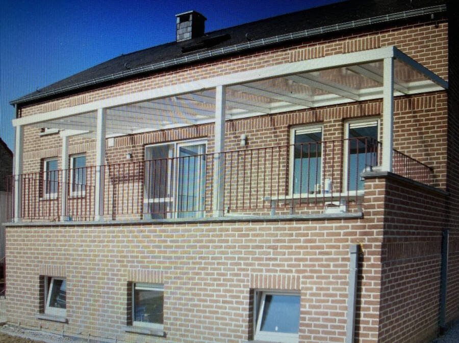 Custafer Aluminium overkapping met polycarbonaat dakbedekking B500cm x D350cm grijs