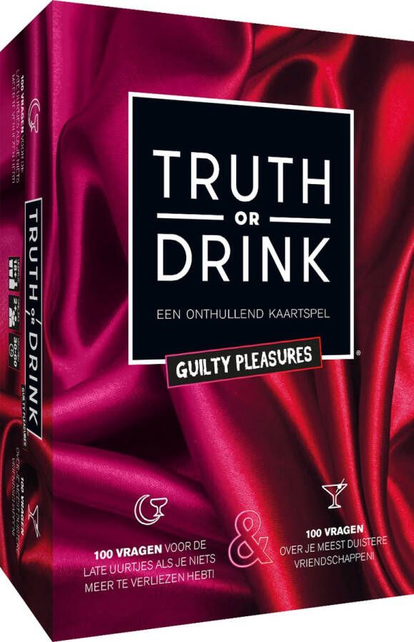 CUT Truth or Drink Guilty Pleasures Nederlandstalig Kaartspel