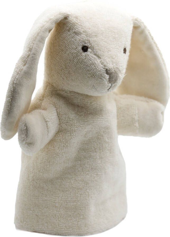 Cute by Felix Knuffel Handpop Konijn Crème 25 cm