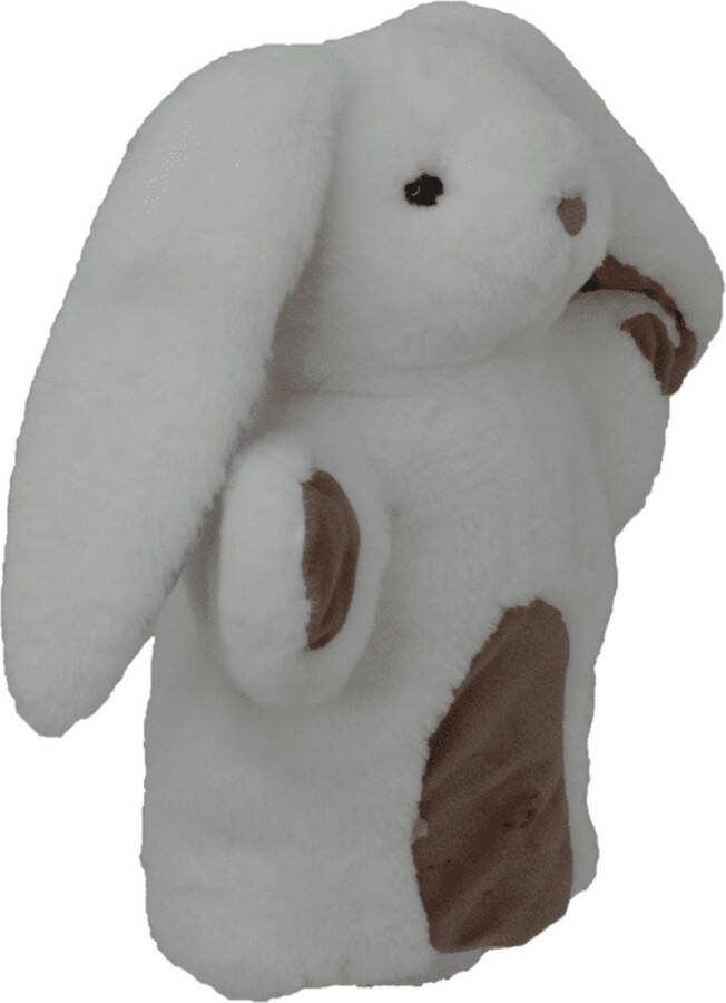 Cute by Felix Knuffel handpop Konijn Wit 20cm